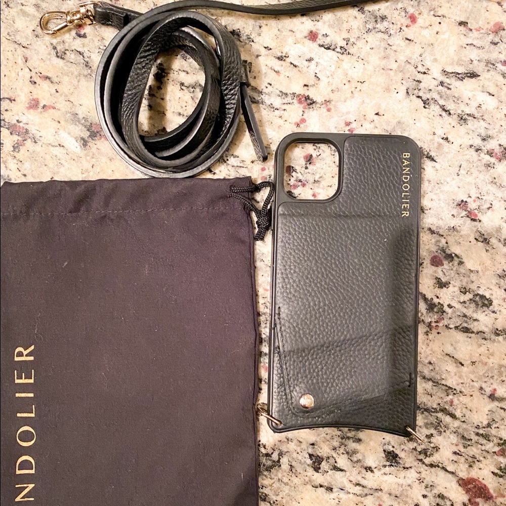 Bandolier Iphone 11 Pro Max case -pebble black